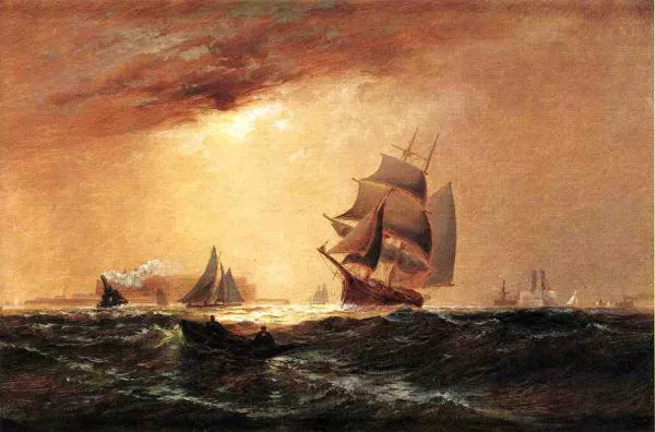 Ships in New York Harbor