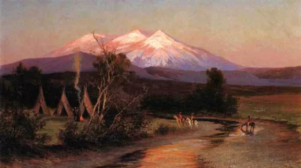 Sierra Blanca at Sunset Looking East from Palmilia, New Mexico