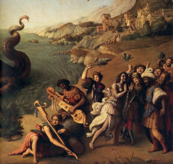 Perseus Frees Andromeda Detail