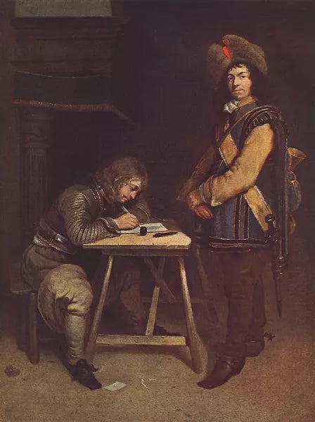 Officer Writing a Letter
