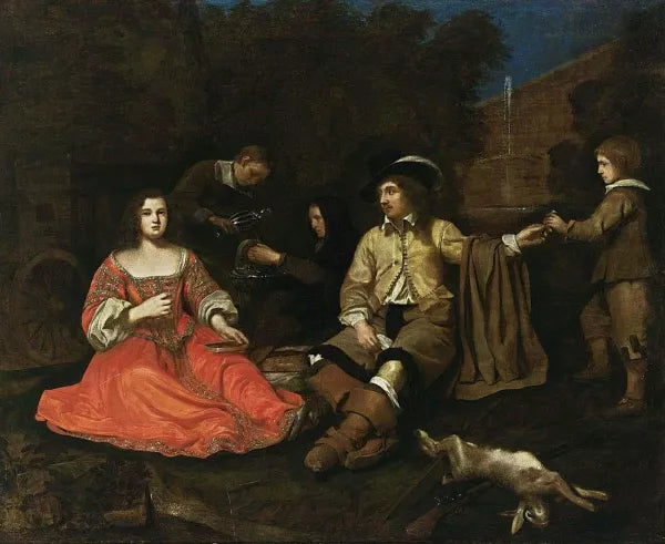 A Hunting Company Resting