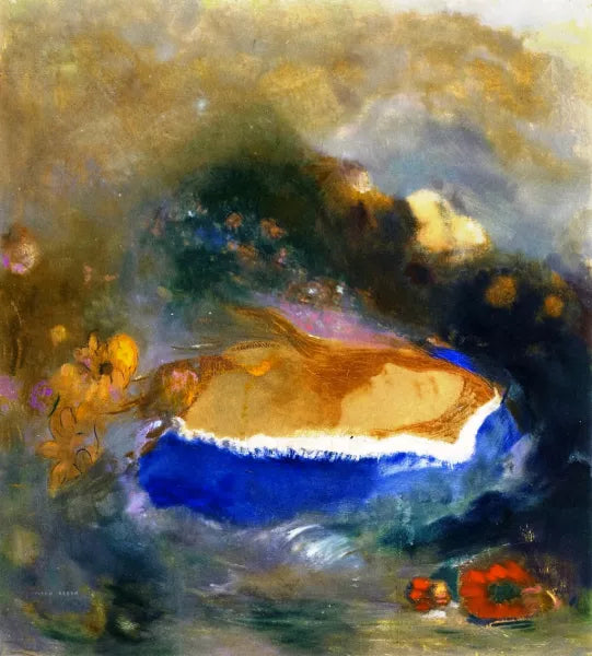 Ophelia with Blue Cape