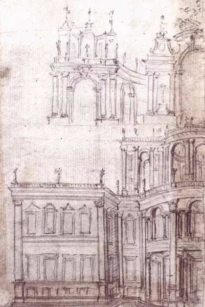 View of the Facade of a Pleasure Garden Pavilion