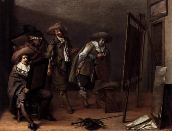 Art-lovers in a Painter's Studio