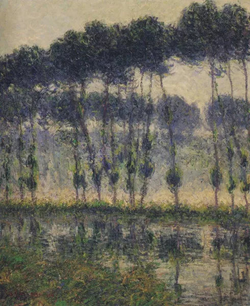 Poplars by the Eure River