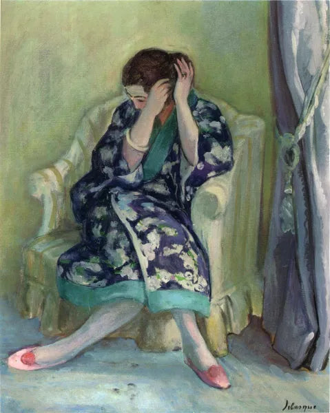 Woman Adjuxting Her Hair