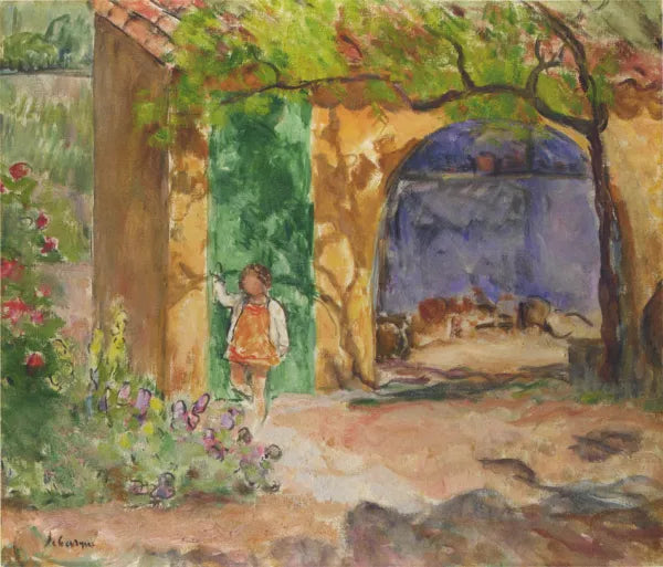 Young Girl on the Veranda at St Tropez