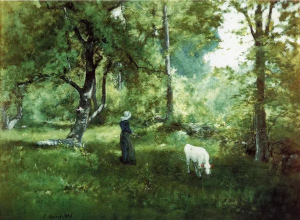 Woman with Calf