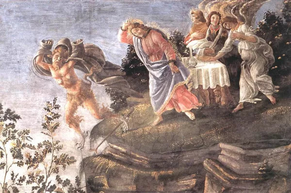 Three Temptations of Christ Detail 6 Cappella Sistina, Vatican