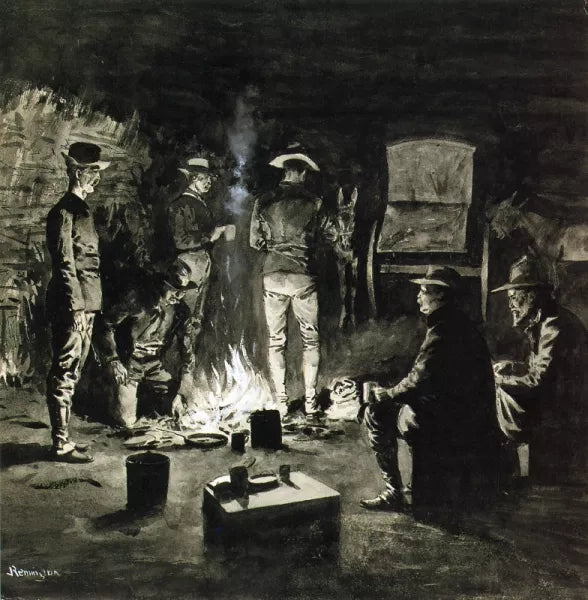 Supper in the Corral also known as Camp-fire Texas