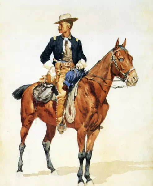 Lieutenant S. C. Robertson, Chief of the Crow Scouts