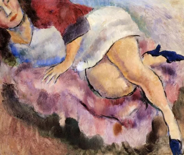 Young Girl Reclining