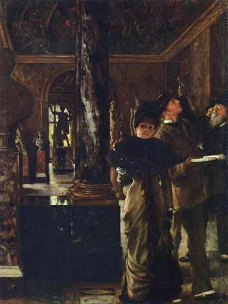 Foreign Visitors at The Louvre