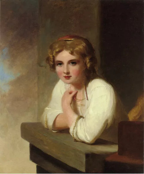 Peasant Girl (after Rembrandt's Young Girl Leaning on a Wiindowsill)