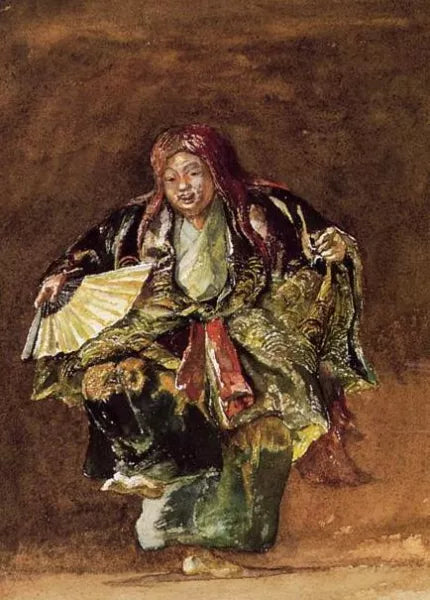 Masked dancer of the no, Representing a Saki Imp