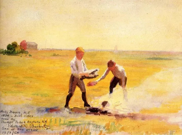 Boys by a Fire