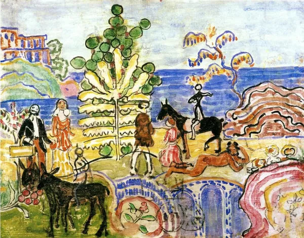 Fantasy also known as Fantasy with Flowers, Animals and Houses
