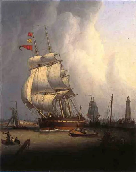Ships Leaving Boston Harbor
