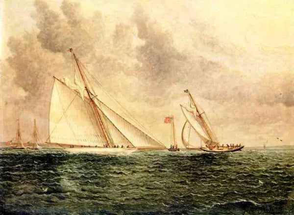 Racing Scene Off Bay Ridge