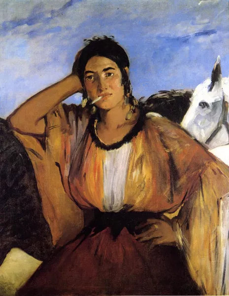 Gypsy with Cigarette also known as Indian Woman Smoking