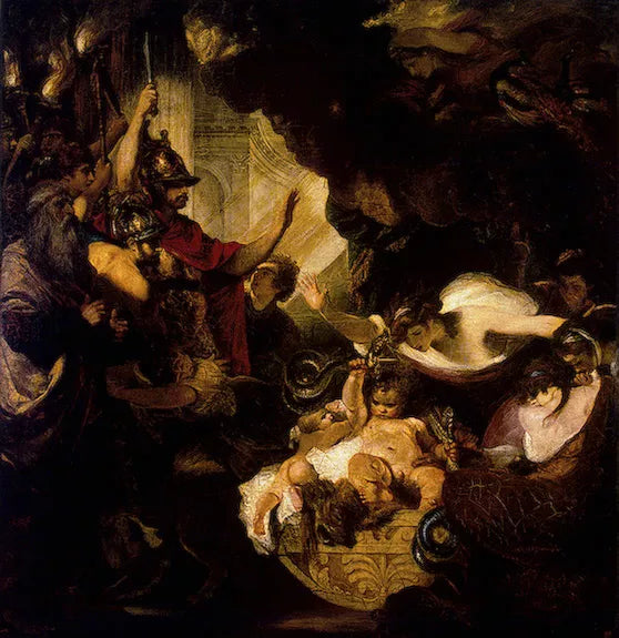The Infant Hercules Strangling the Serpents