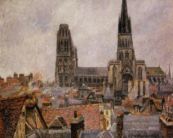 The Roofs of Old Rouen: Grey Weather aka The Cathedral