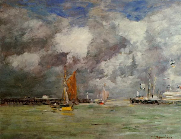 Trouville, the Jettys, High Tide