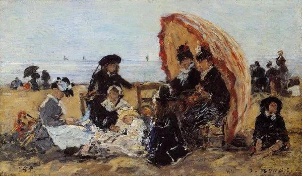 Trouville, on the Beach Sheltered by a Parasol