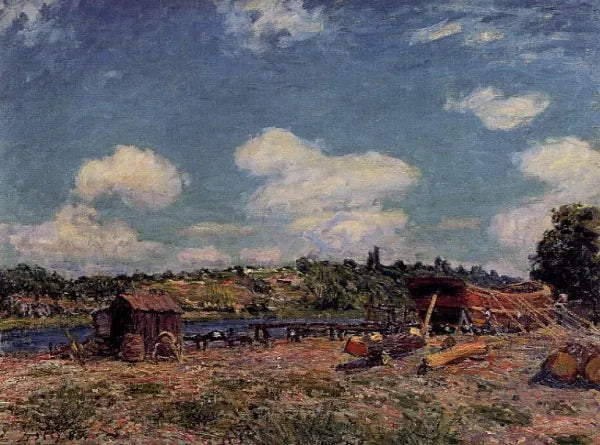 Boatyard at Saint-Mammes