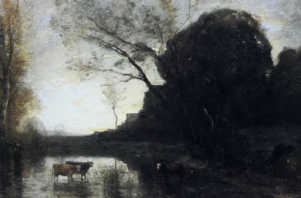 Le Gue Sous Larbre Penche