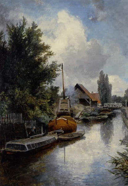 Chantier Naval au Bord de la Schie Pres de Delft