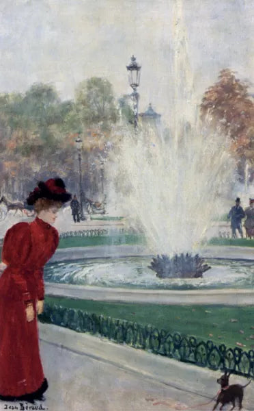 Parisienne Au Rond-Point Des Champs-Elysees