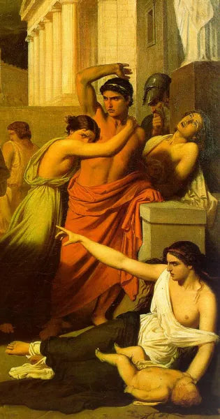 The Plague of Thebes Detail #1