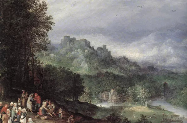 A Man and a Woman on Horseback