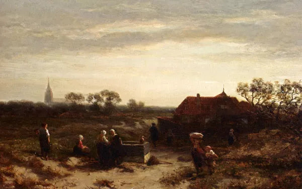Figures In The Dunes Near Scheveningen
