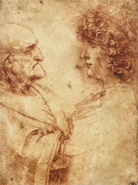 Heads of an Old Man and a Youth