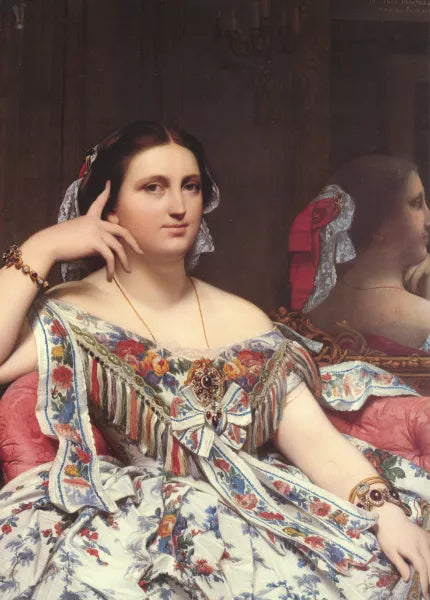Madame Paul-Sigisbert Moitessier, nee Marie-Clotilde-Ines de Foucauld, Seated Detail
