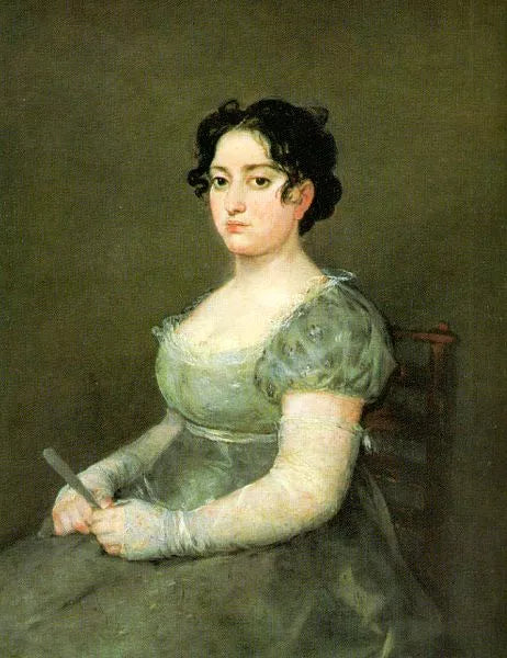 The Woman with a fan