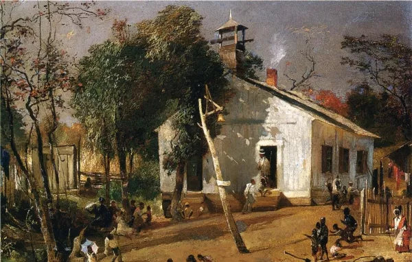 Scene Outside a Southern Schoolhouse