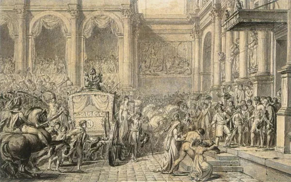 The Arrival at the Hotel de Ville