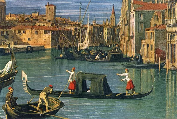 The Grand Canal and the Church of the Salute Detail