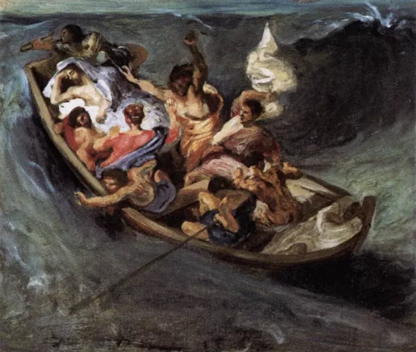 Christ on the Lake of Gennezaret sketch