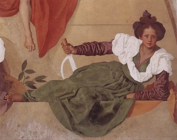 Vertumnus and Pomona Detail