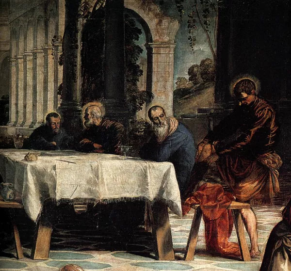 Christ Washing the Feet of His Disciples Detail