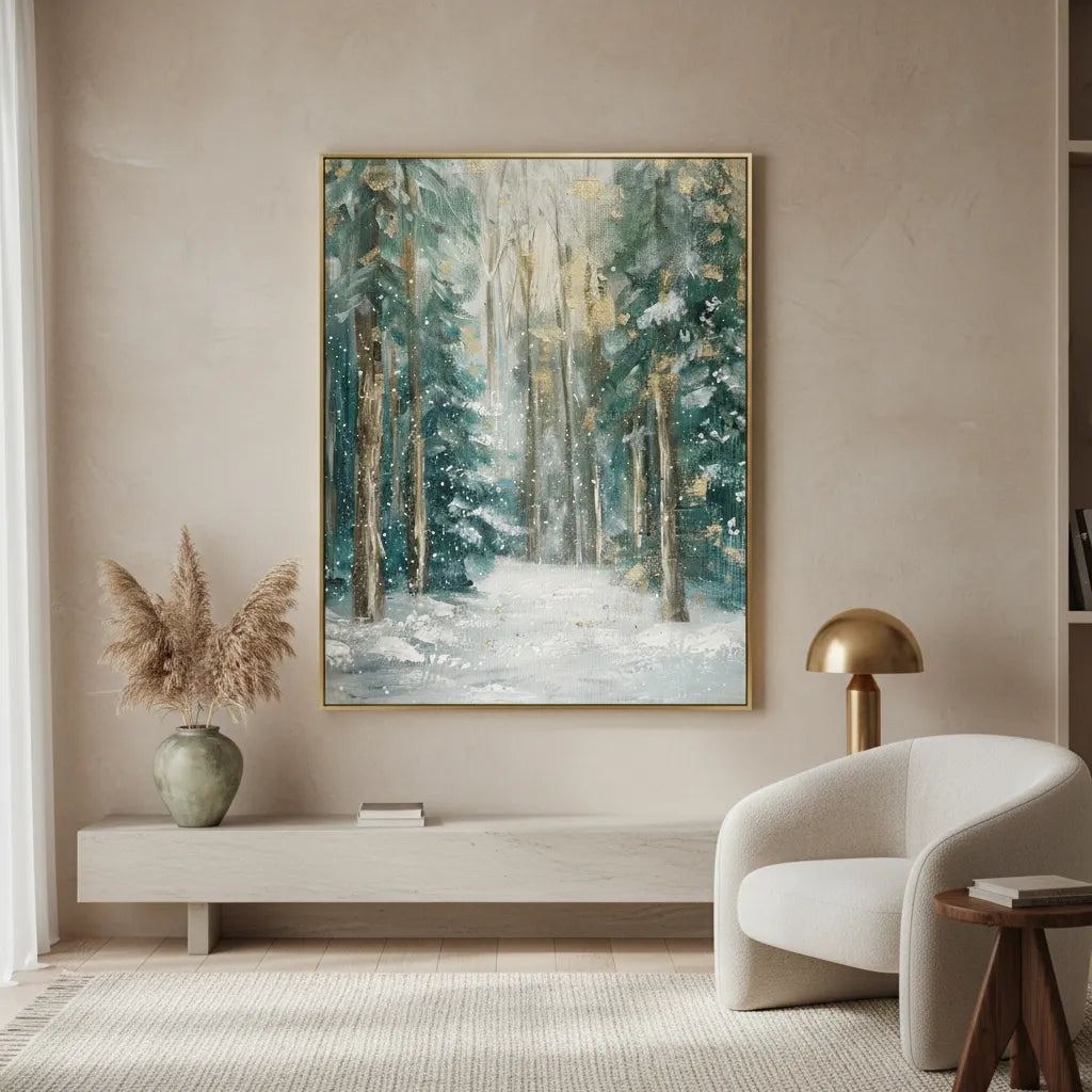 Golden Winter Forest
