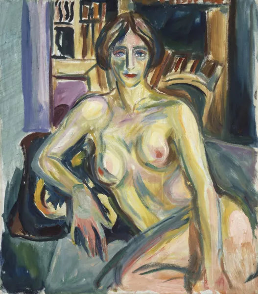 Nude, Sitting on the Couch