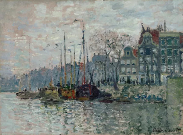 View of the Prins Hendrikkade and the Kromme Waal in Amsterdam