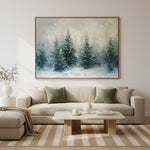 Misty Winter Pines